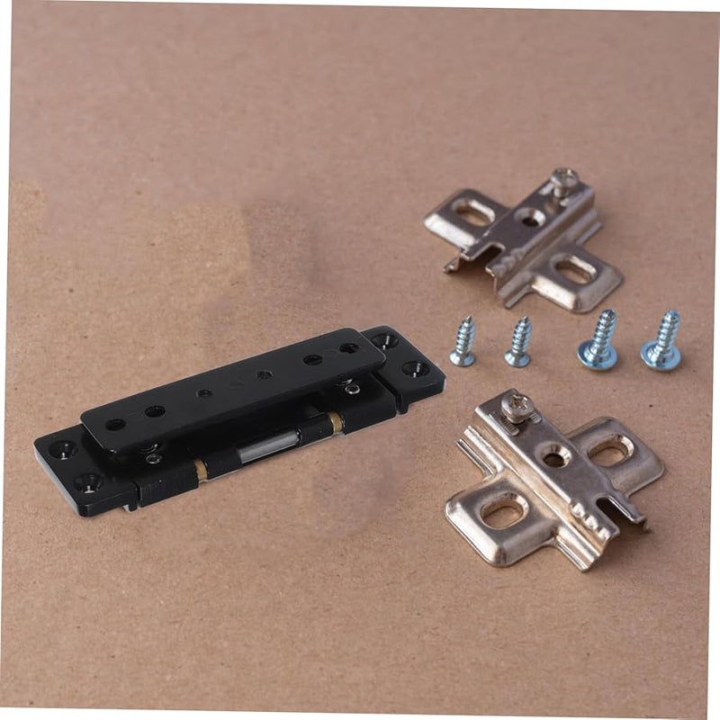Veemoon 1 Set Concealed Door Hinges Heavy Duty for Barn Doors Wooden Boxes Smooth Design - Image 3